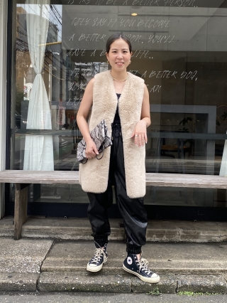 Faux Fur × Mouton Reversible Vest Gilet