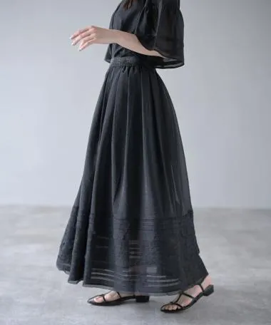 HERENCIA / lace hem organza skirt