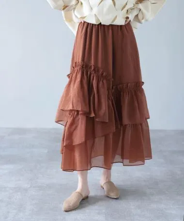 HERENCIA / organza frill skirt