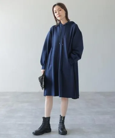 HERENCIA / Side pleats parker onepiece