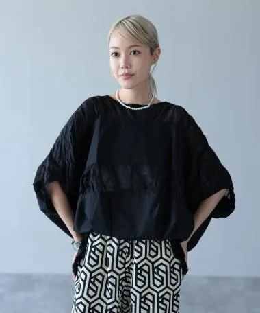 HERENCIA / Switching gathered blouse