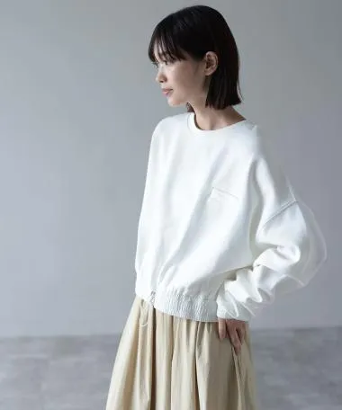 HERENCIA / Drawstring hem pullover