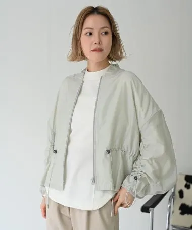 HERENCIA / Gathered drawstring blouson